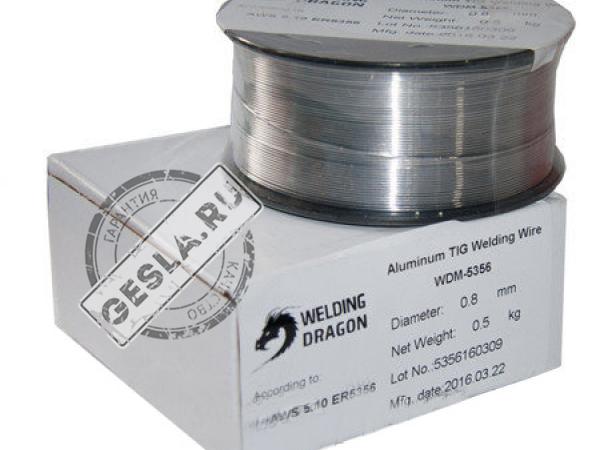 Проволока Welding Dragon ER 5356 0.8 мм 0.5 кг (D100) фото 1