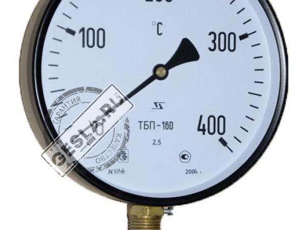 Термометр ТБП 160/500Р (0-400)С фото 1