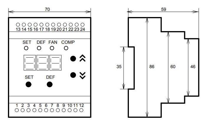 Рис.1. Схема контроллера МСК-301-3