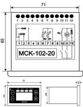 Рис.1. Схема контроллера МСК-102-20