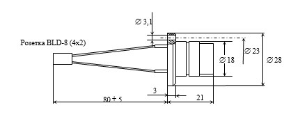 Рис.1 Схема фоторезистора УФР-02